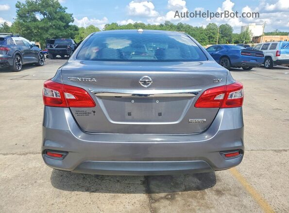 3N1AB7AP8KY219853 2019 NISSAN SENTRA Gray უკანა ხედი