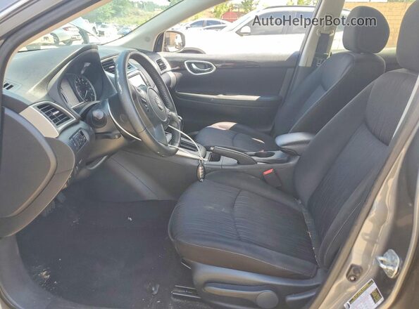 3N1AB7AP8KY219853 2019 NISSAN SENTRA Gray წინა სალონის ხედი