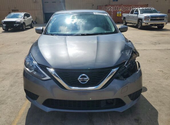3N1AB7AP8KY219853 2019 NISSAN SENTRA Gray წინა ხედი