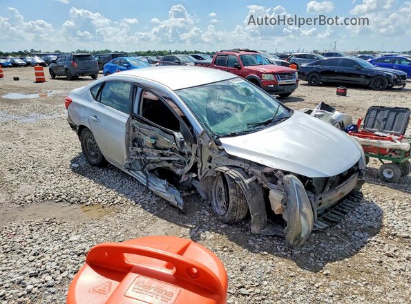 3N1AB7AP8KY248768 2019 NISSAN SENTRA Серый Передняя правая четверть