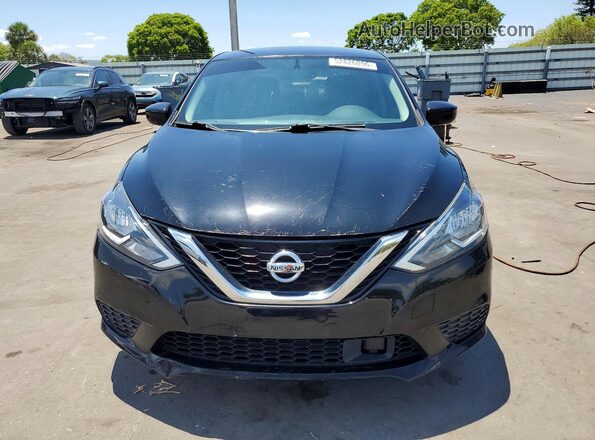 3N1AB7AP8KY257194 2019 NISSAN SENTRA Black წინა ხედი