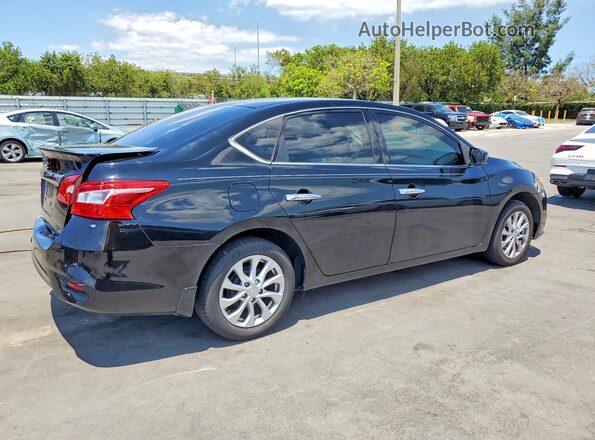 3N1AB7AP8KY257194 2019 NISSAN SENTRA Black უკანა მარჯვენა
