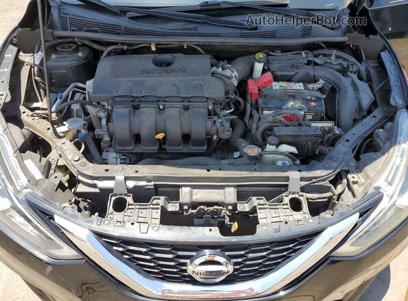 3N1AB7AP8KY257194 2019 NISSAN SENTRA Black უკანა სალონის ხედი
