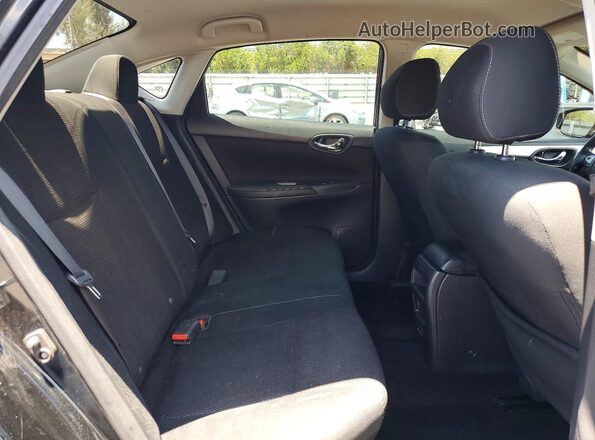 3N1AB7AP8KY257194 2019 NISSAN SENTRA Black უკანა სავარძლების ხედი