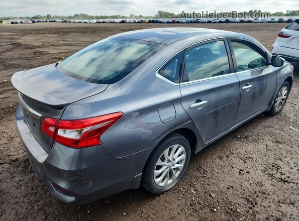 3N1AB7AP8KY259303 2019 NISSAN SENTRA Gray Trasero derecho