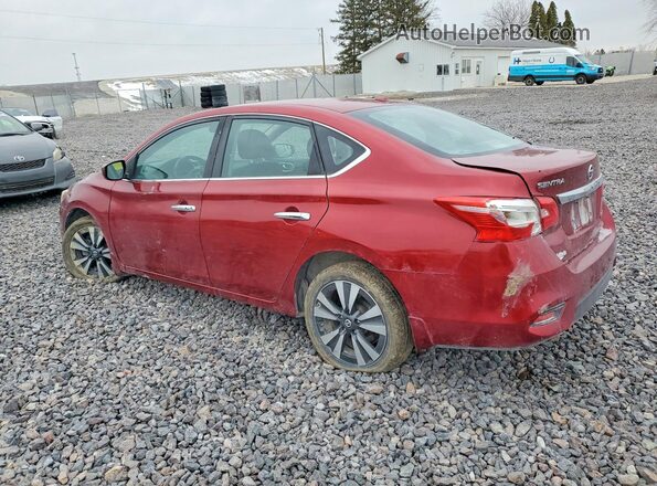 3N1AB7AP8KY266316 2019 NISSAN SENTRA Red უკანა მარცხენა