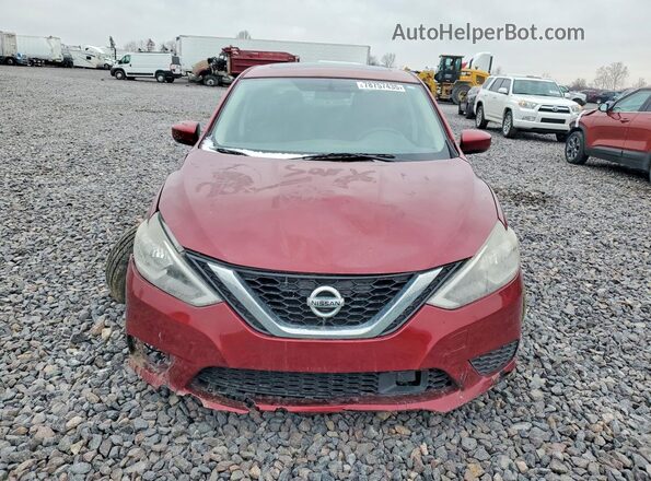 3N1AB7AP8KY266316 2019 NISSAN SENTRA Red წინა სალონის ხედი