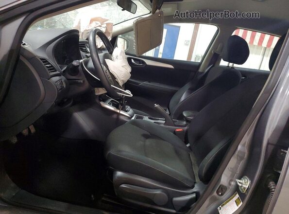 3N1AB7AP8KY303784 2019 NISSAN SENTRA Gray წინა სალონის ხედი