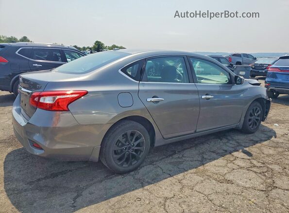 3N1AB7AP8KY304420 2019 NISSAN SENTRA Серый Задняя правая четверть