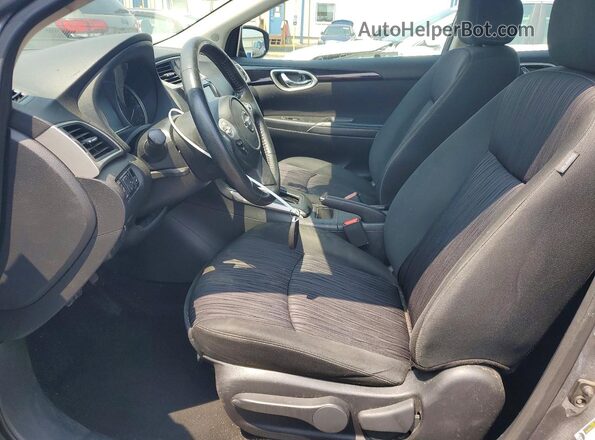 3N1AB7AP8KY304420 2019 NISSAN SENTRA Серый Вид салона спереди