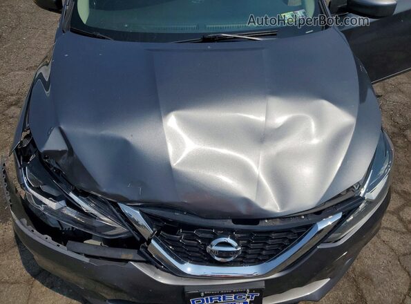 3N1AB7AP8KY304420 2019 NISSAN SENTRA Серый Вид задней части салона