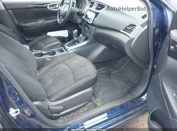 3N1AB7AP8KY325316 2019 NISSAN SENTRA Blue Widok wnętrza z przodu