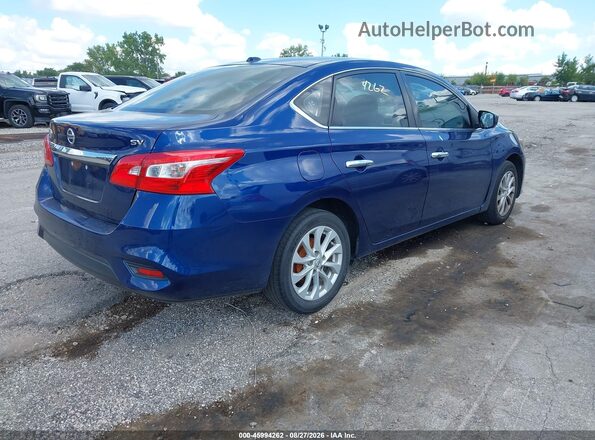 3N1AB7AP8KY325316 2019 NISSAN SENTRA Blue Tył prawy