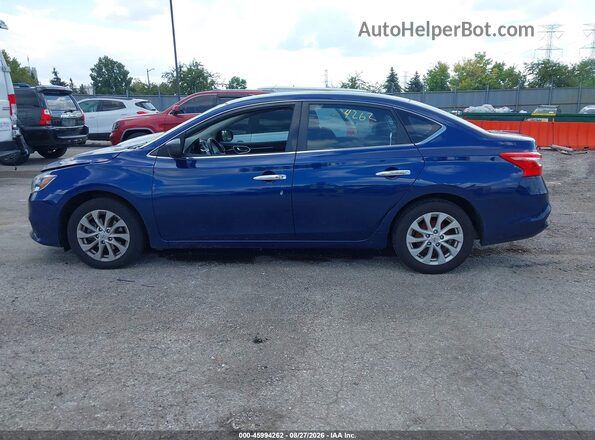 3N1AB7AP8KY325316 2019 NISSAN SENTRA Blue Widok wnętrza 360 stopni