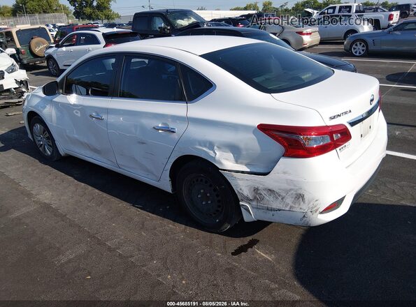 3N1AB7AP8KY332749 2019 NISSAN SENTRA White Հետևի ձախ