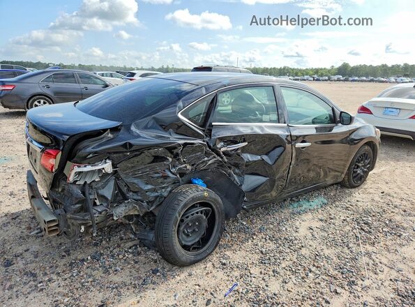 3N1AB7AP8KY343993 2019 NISSAN SENTRA Black უკანა მარჯვენა