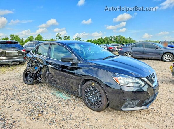 3N1AB7AP8KY343993 2019 NISSAN SENTRA Black წინა მარჯვენა
