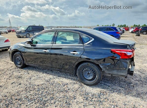 3N1AB7AP8KY343993 2019 NISSAN SENTRA Black უკანა მარცხენა