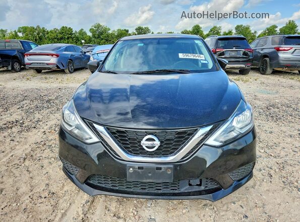 3N1AB7AP8KY343993 2019 NISSAN SENTRA Black წინა ხედი