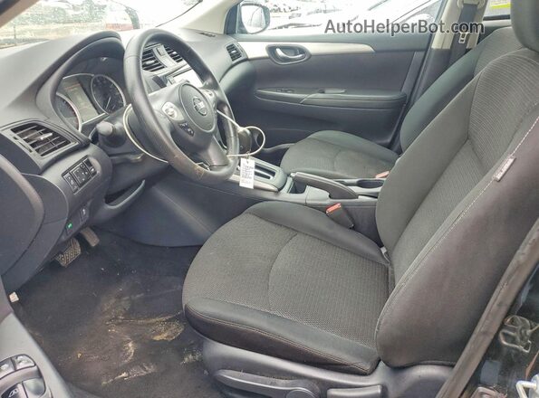 3N1AB7AP8KY343993 2019 NISSAN SENTRA Black წინა სალონის ხედი