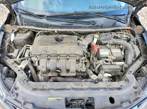 3N1AB7AP8KY343993 2019 NISSAN SENTRA Black უკანა სალონის ხედი