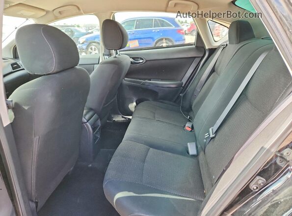 3N1AB7AP8KY343993 2019 NISSAN SENTRA Black უკანა სავარძლების ხედი