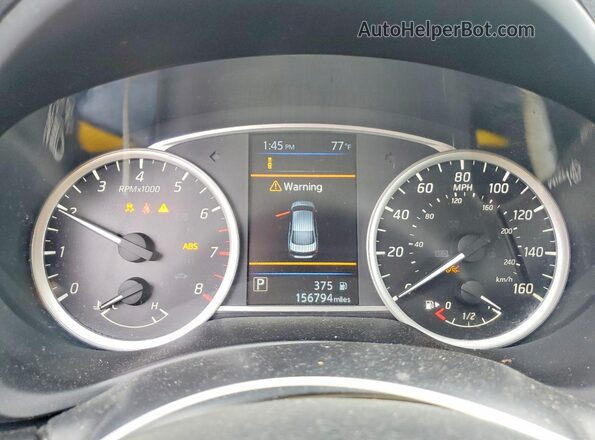3N1AB7AP8KY343993 2019 NISSAN SENTRA Black ხელსაწყოთა პანელის ხედი