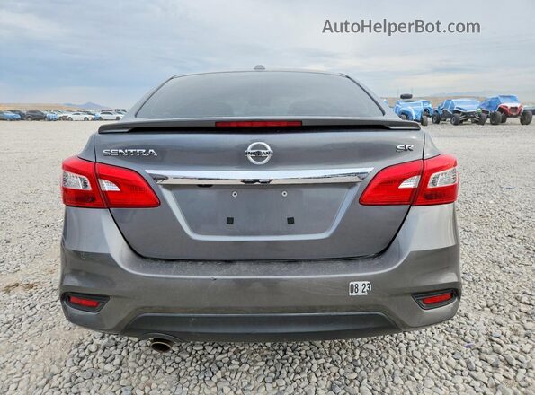 3N1AB7AP8KY345257 2019 NISSAN SENTRA Gray უკანა ხედი