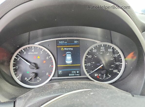 3N1AB7AP8KY345257 2019 NISSAN SENTRA Gray ხელსაწყოთა პანელის ხედი