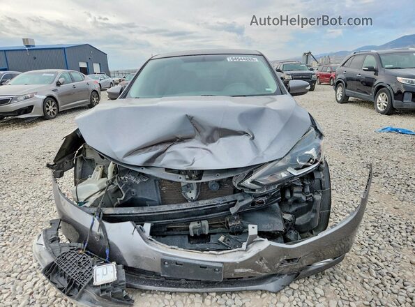 3N1AB7AP8KY345257 2019 NISSAN SENTRA Gray წინა ხედი
