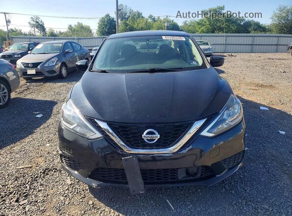 3N1AB7AP8KY351480 2019 NISSAN SENTRA Черный Вид спереди