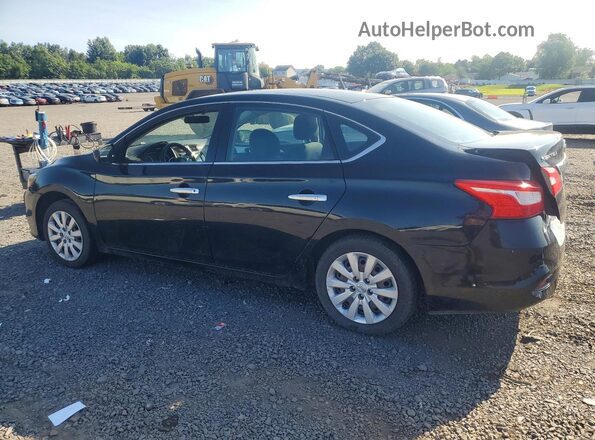 3N1AB7AP8KY351480 2019 NISSAN SENTRA Черный Задняя левая четверть