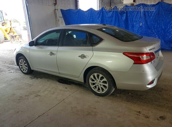 3N1AB7AP8KY355819 2019 NISSAN SENTRA Silver Задня ліва чверть