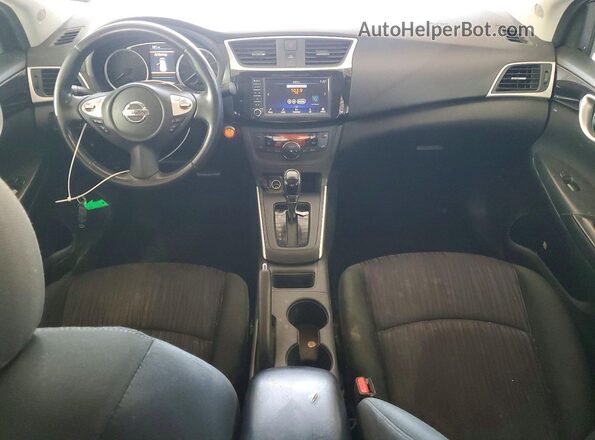 3N1AB7AP8KY355819 2019 NISSAN SENTRA Silver Вид панелі приладів