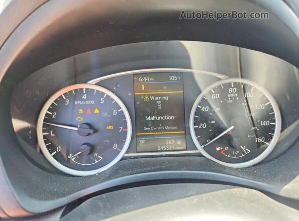 3N1AB7AP8KY358512 2019 NISSAN SENTRA Синий Вид щитка приборов