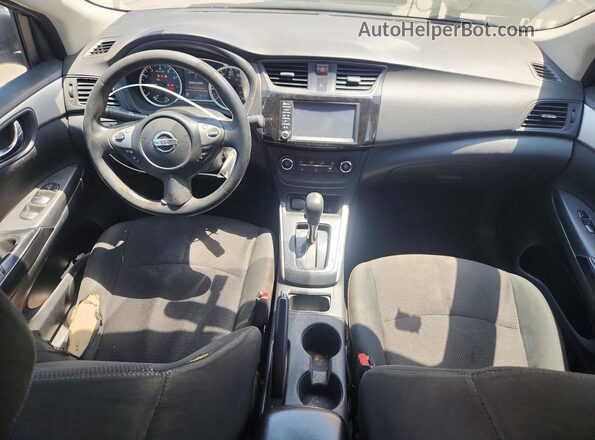 3N1AB7AP8KY358512 2019 NISSAN SENTRA Синий Вид панели приборов