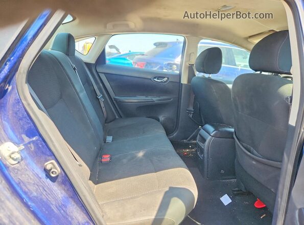 3N1AB7AP8KY358512 2019 NISSAN SENTRA Синий Вид задних сидений