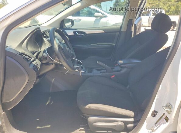 3N1AB7AP8KY366125 2019 NISSAN SENTRA White Vista interior delantera
