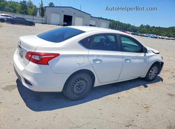 3N1AB7AP8KY366125 2019 NISSAN SENTRA White Trasero derecho