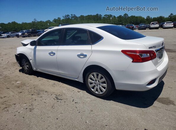 3N1AB7AP8KY366125 2019 NISSAN SENTRA White Trasero izquierdo