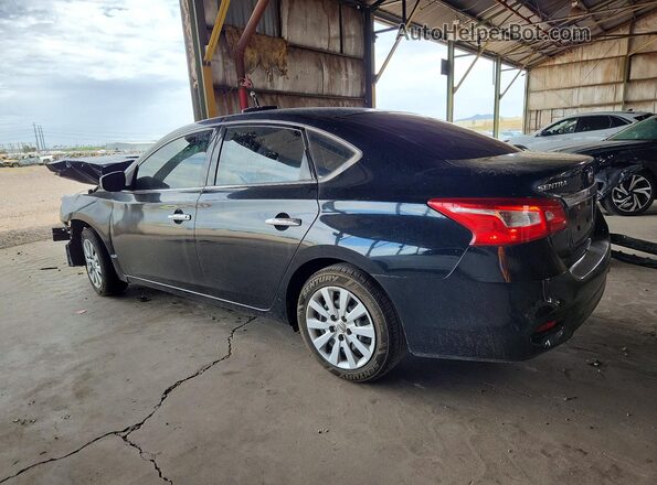 3N1AB7AP8KY370904 2019 NISSAN SENTRA Black უკანა მარცხენა