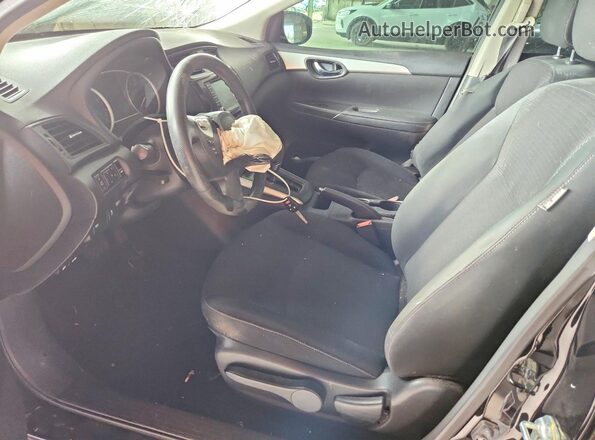 3N1AB7AP8KY370904 2019 NISSAN SENTRA Black წინა სალონის ხედი