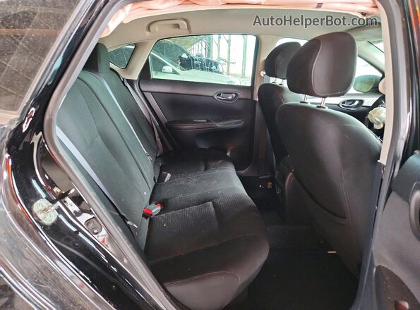 3N1AB7AP8KY370904 2019 NISSAN SENTRA Black უკანა სავარძლების ხედი