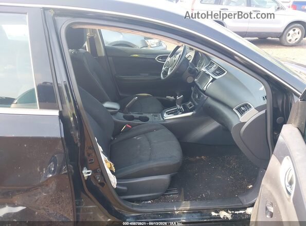 3N1AB7AP8KY374788 2019 NISSAN SENTRA Черный Вид салона спереди
