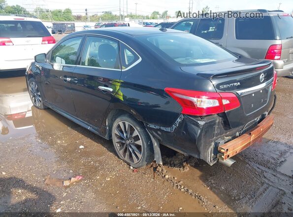 3N1AB7AP8KY374788 2019 NISSAN SENTRA Черный Задняя левая четверть