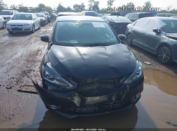 3N1AB7AP8KY374788 2019 NISSAN SENTRA Черный Вид задней части салона