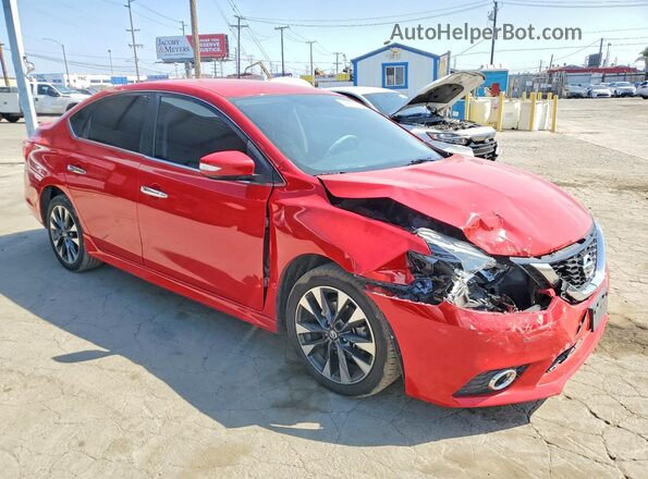 3N1AB7AP8KY376928 2019 NISSAN SENTRA Red Delantero derecho