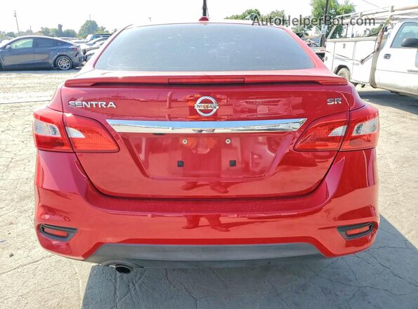 3N1AB7AP8KY376928 2019 NISSAN SENTRA Red Vista trasera