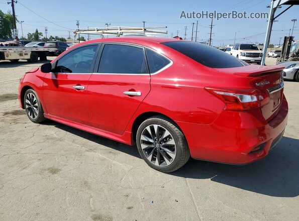 3N1AB7AP8KY376928 2019 NISSAN SENTRA Red Trasero izquierdo