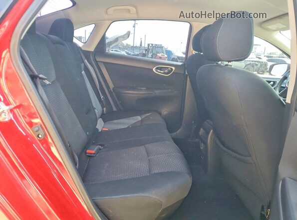 3N1AB7AP8KY376928 2019 NISSAN SENTRA Red Vista de los asientos traseros